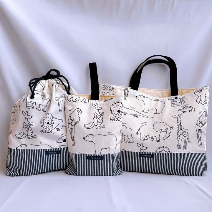 名入り　入園　入学　７点セット　男の子　女の子　アニマル　シンプル　プレゼント