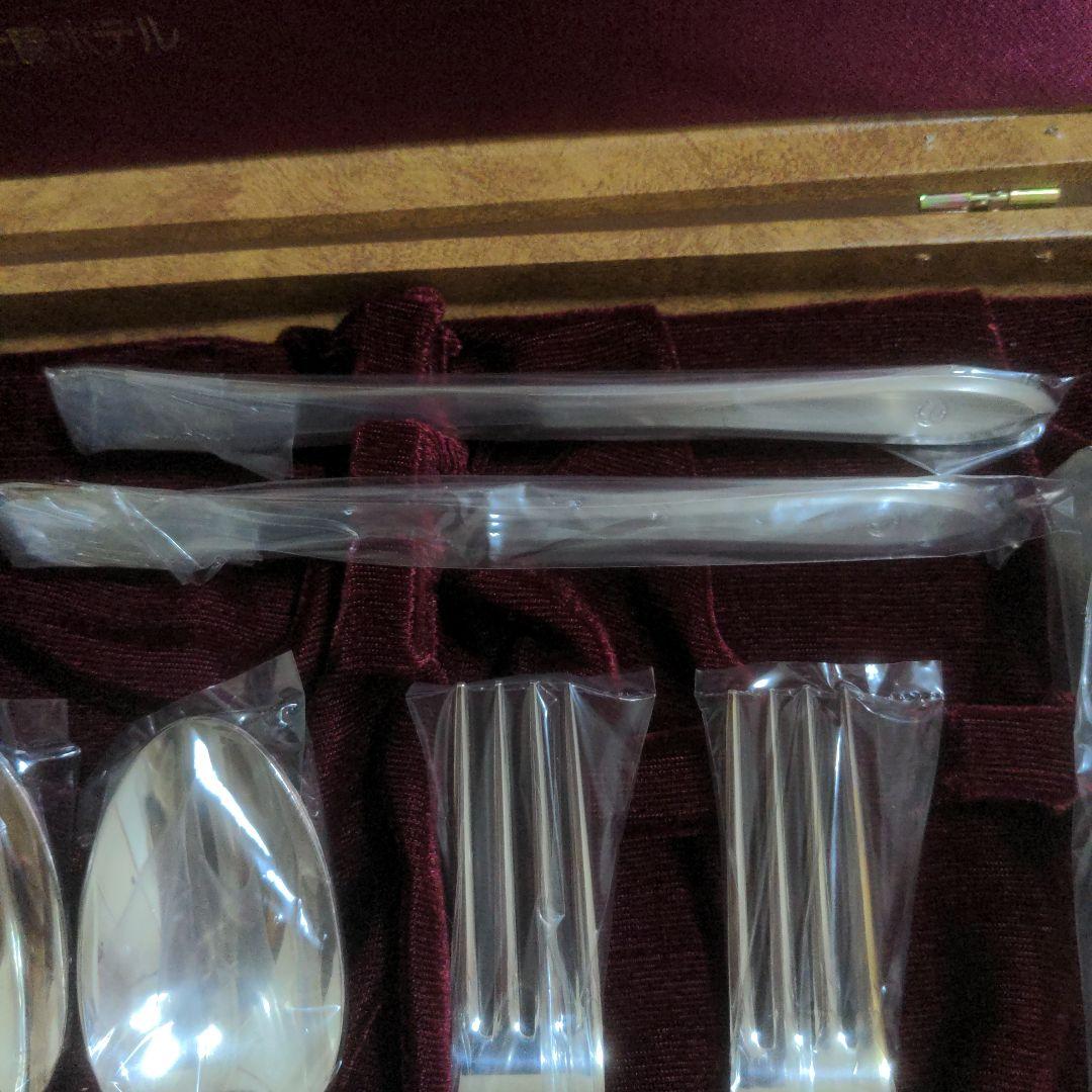 新品 高級カトラリーセット 銀仕上げ品 ケース付き