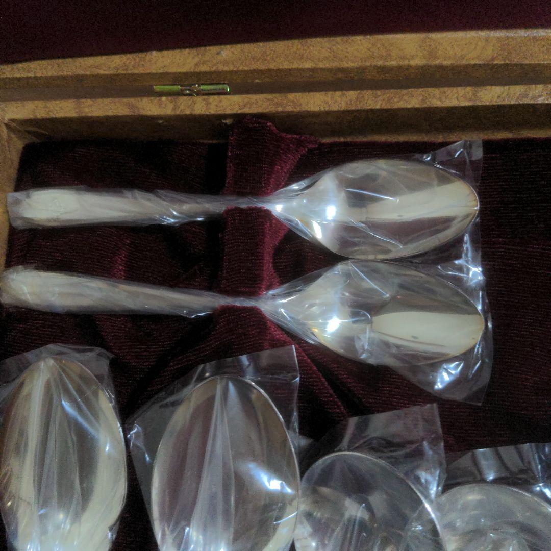 新品 高級カトラリーセット 銀仕上げ品 ケース付き