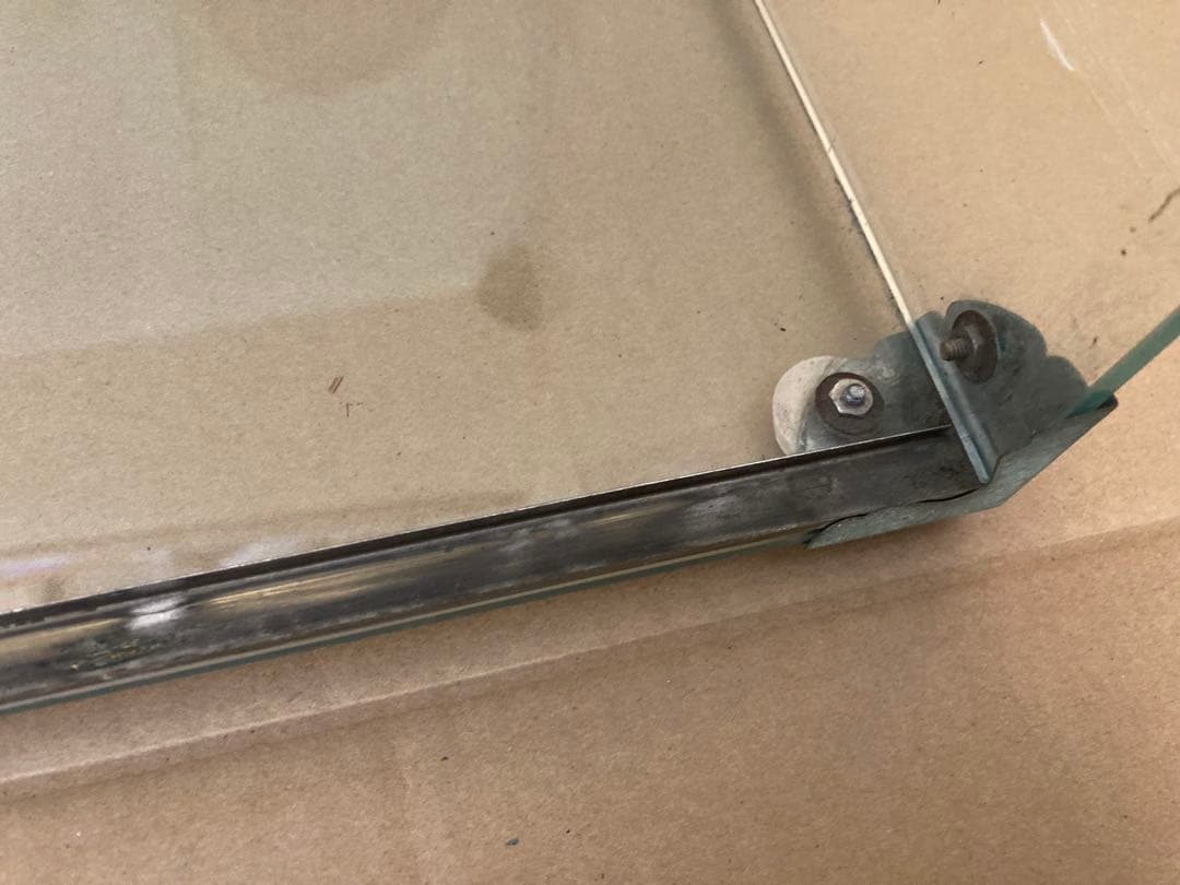 ガラスショーケース 陳列棚　ディスプレイ　店舗什器　昭和レトロ　全面ガラス