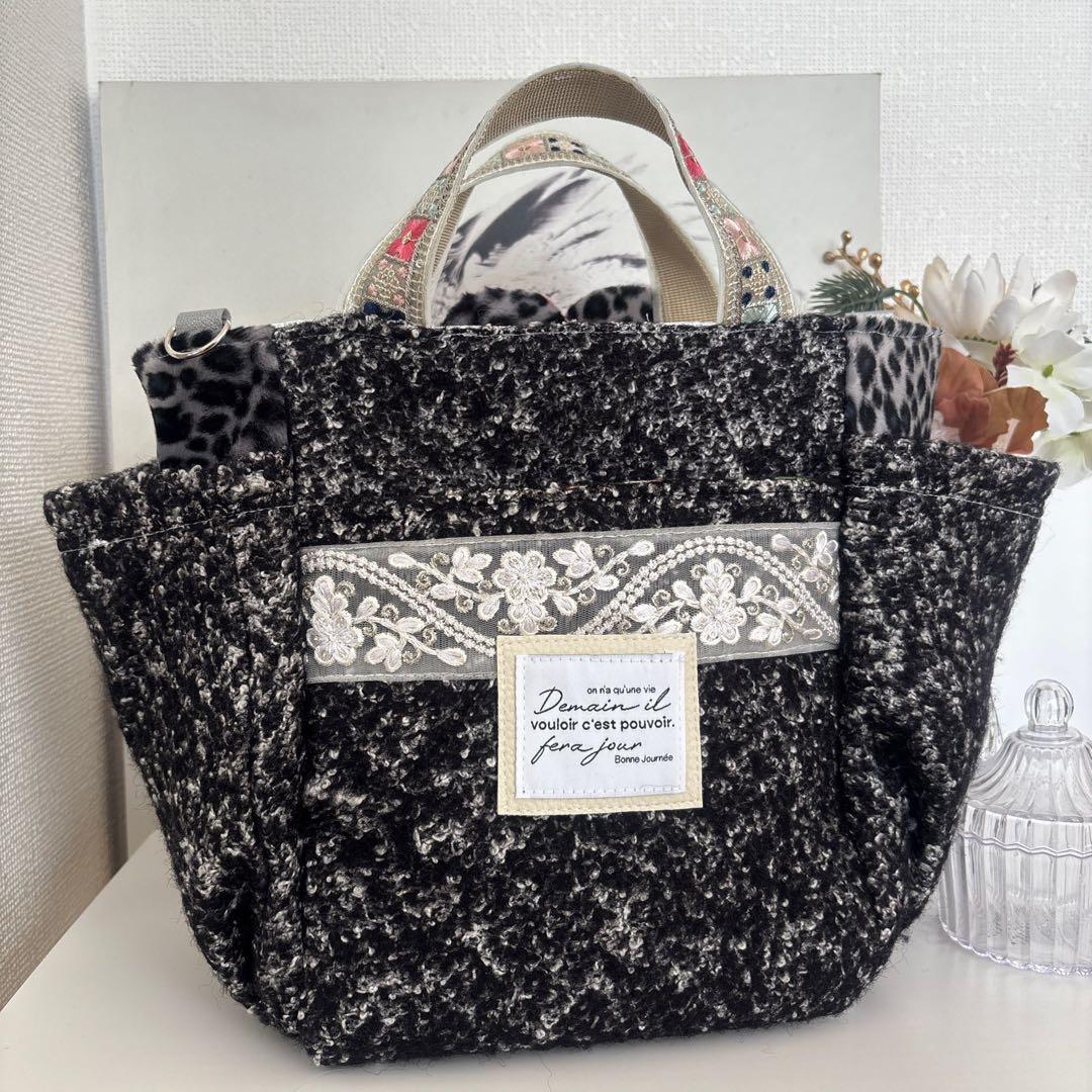 コヤンイサムチョン　バック　ルミちゃん　ハンドメイド　インド刺繍