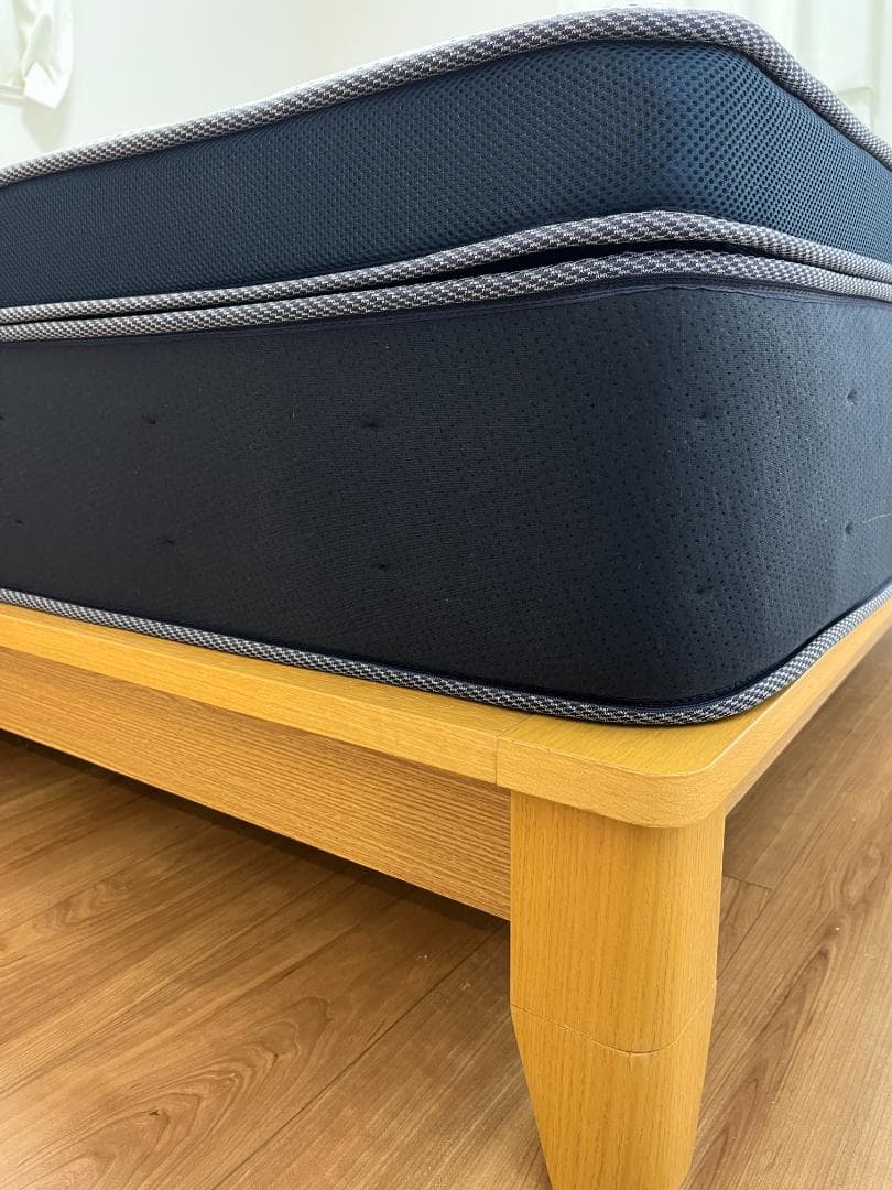 ニトリ Qサイズ ダブルベッド 両側に照明とコンセント（各2口）付き