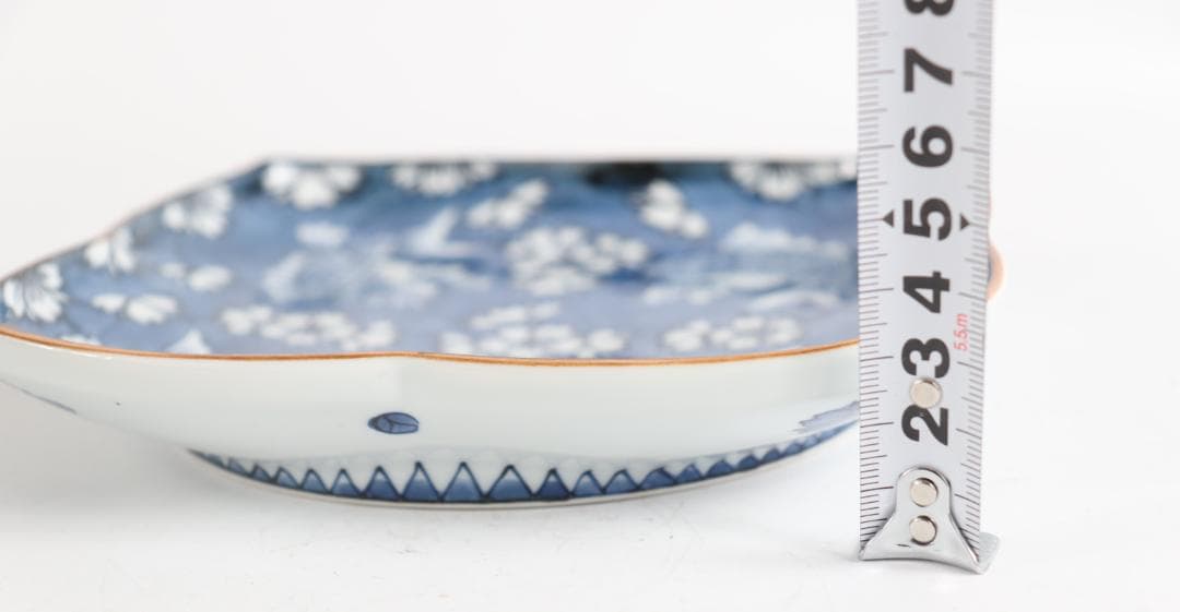 館林源右衛門 染付 魚花絵 五枚 - メルカリ