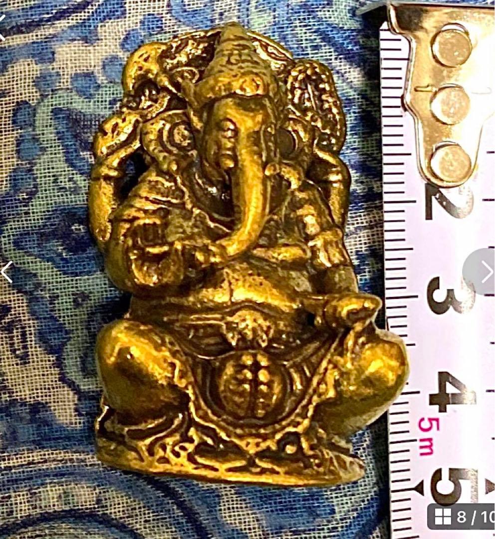 半端ない最強金運神！祈祷済み魂入り本場チベット製ガネーシャ　坐像　祈祷済み