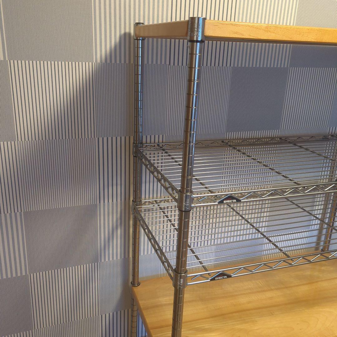 エレクター　スチール&ナチュラルウッドラック