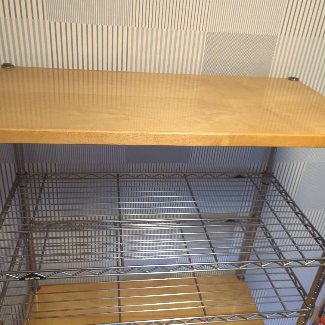 エレクター　スチール&ナチュラルウッドラック