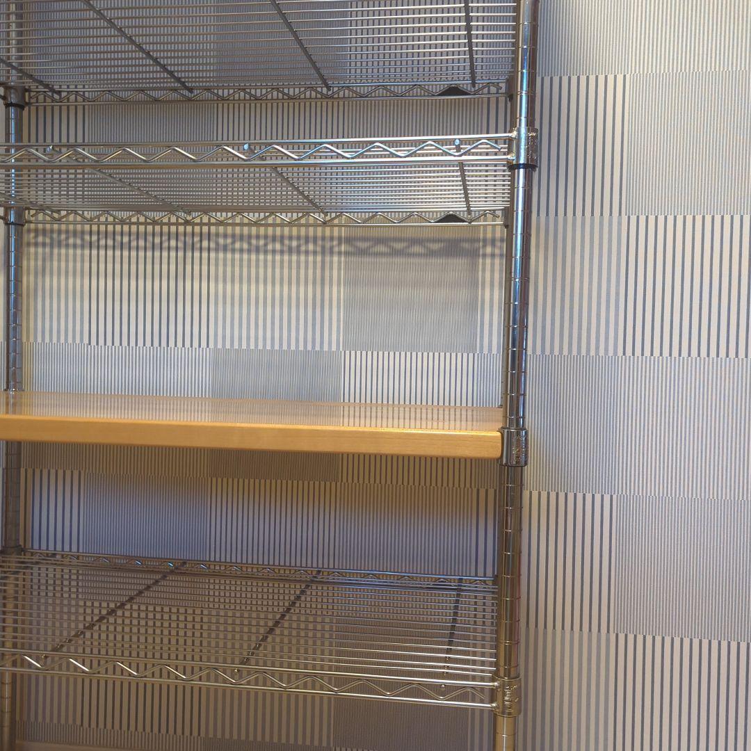 エレクター　スチール&ナチュラルウッドラック