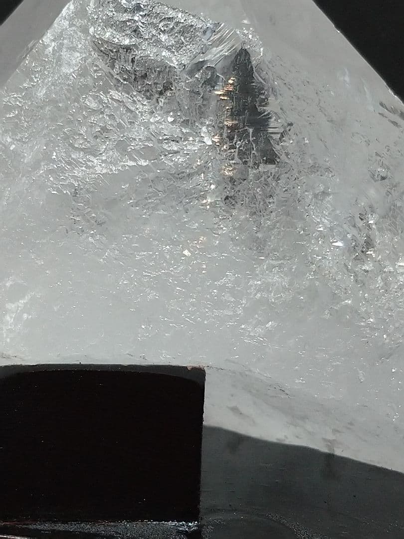 天然石■水晶■原石■ロッククリスタルクォーツ■カチ割■ラフ■専用台座付き