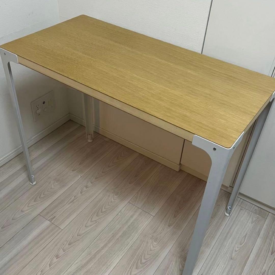 〔廃盤品〕無印良品 MUJI スチール脚木製デスク オーク材