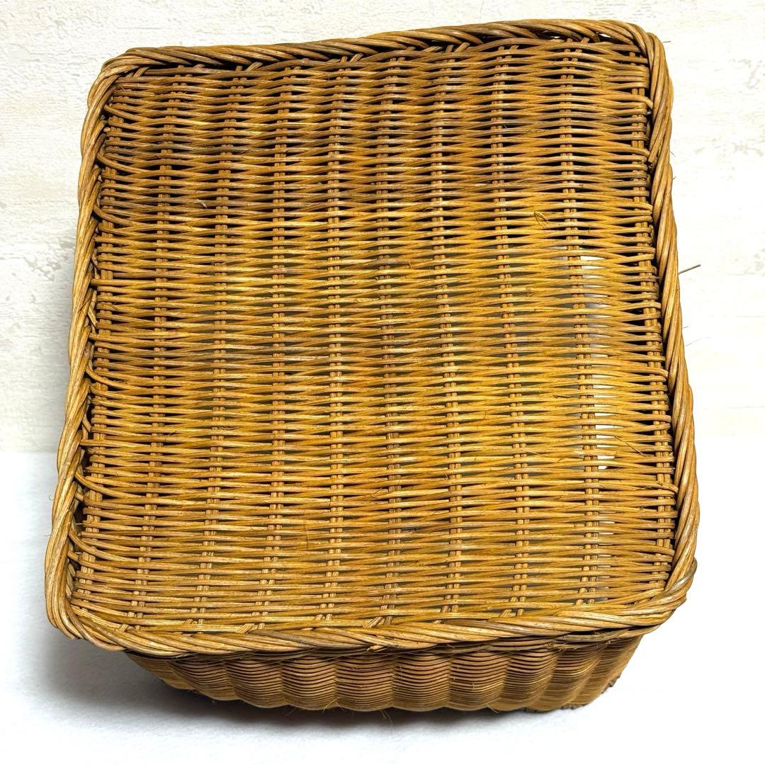 カザマ バスケット 籐 ヴィンテージ