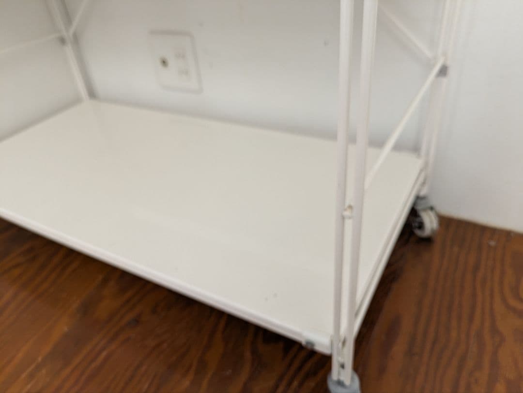 60082　無印良品　スチールユニットシェルフ・ホワイト・大　ライトグレー