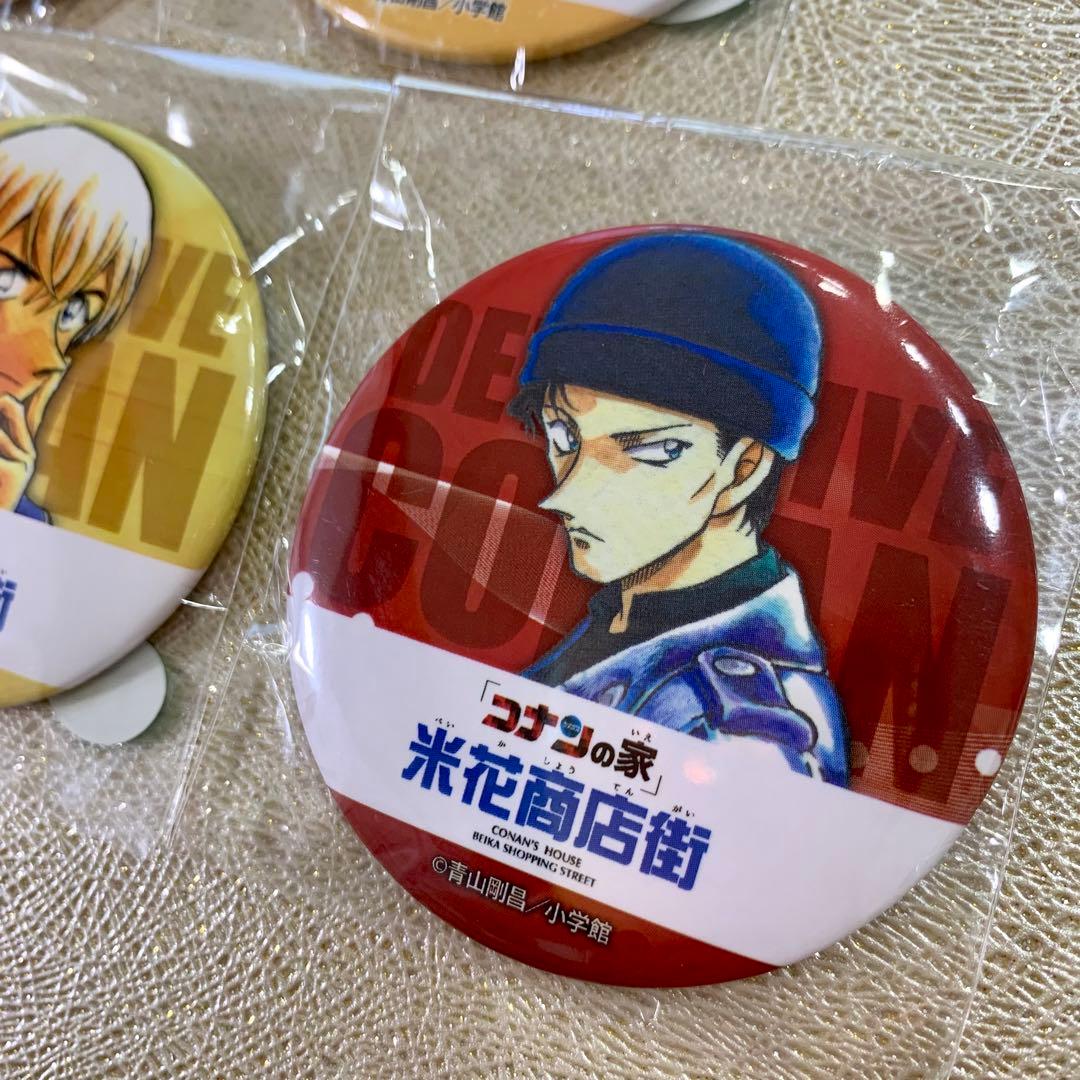 名探偵コナン 米花商店街 缶バッジ ガチャ5点セット - メルカリ