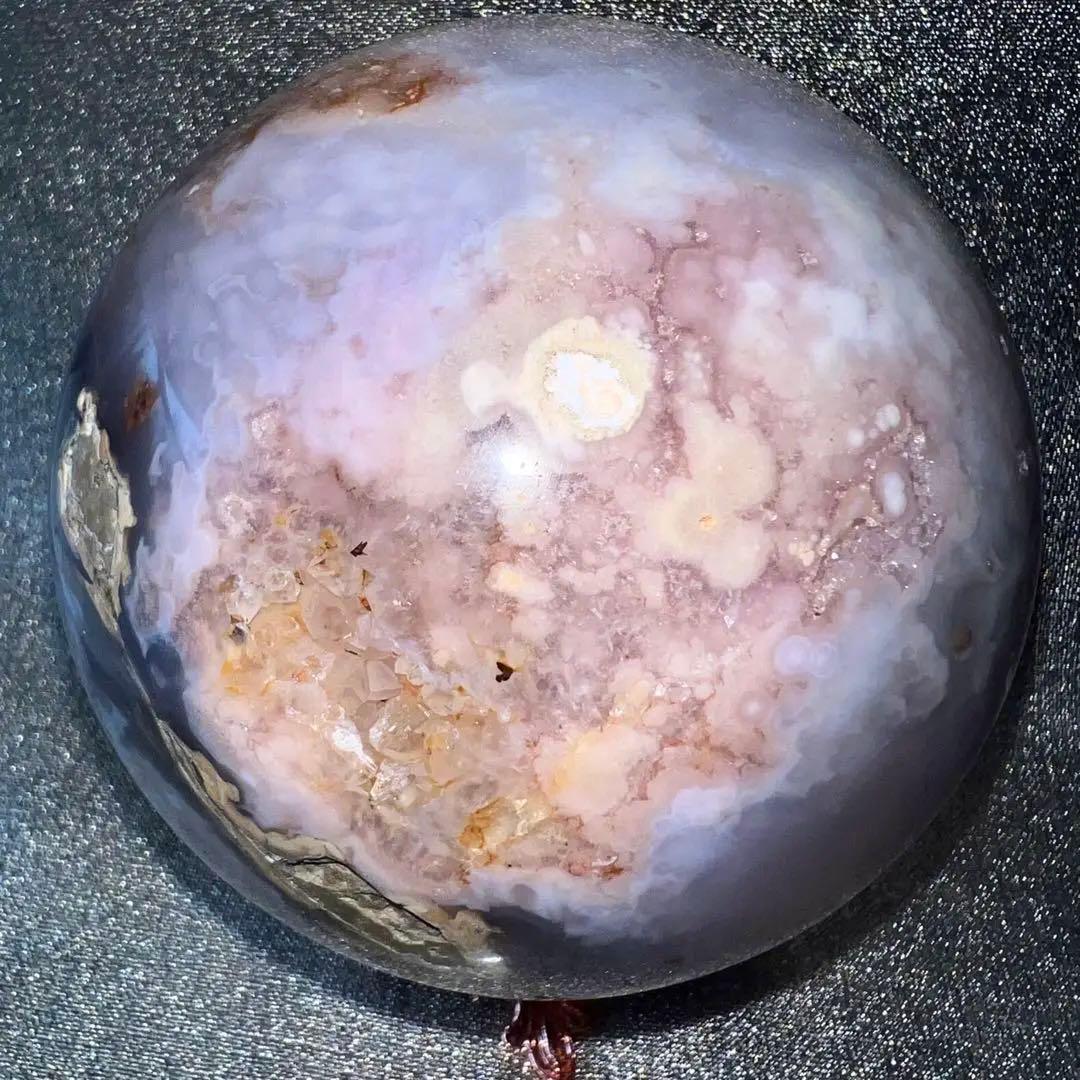 ⑪ピンクアメジスト花瑪瑙⭐️ピンクアメジスト桜瑪瑙⭐️フラワーアゲート⭐️スフィア⭐️