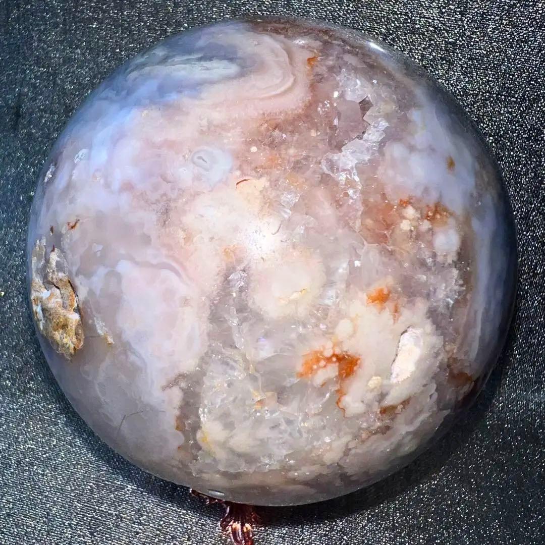 ⑪ピンクアメジスト花瑪瑙⭐️ピンクアメジスト桜瑪瑙⭐️フラワーアゲート⭐️スフィア⭐️