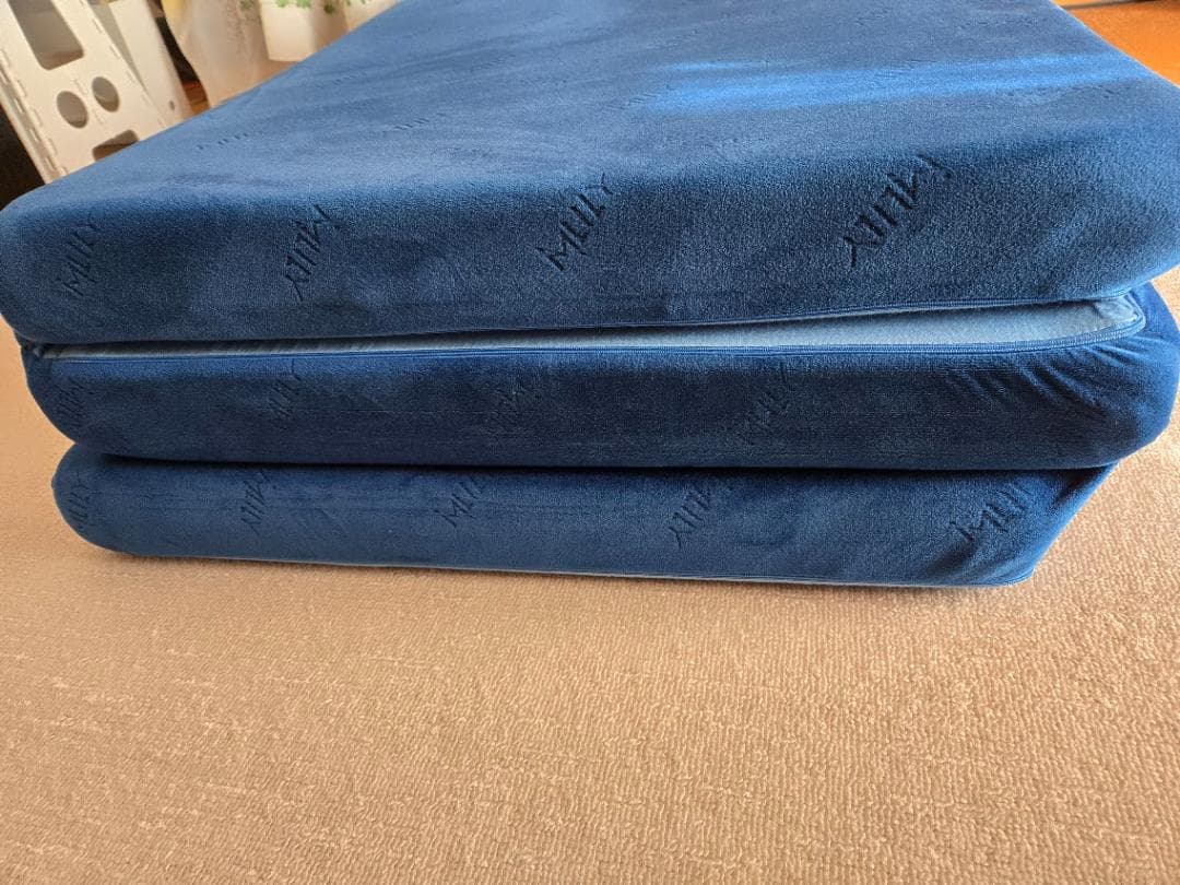 エムリリー 優反発 マットレス セミダブル 3つ折り 高反発 厚さ8cm