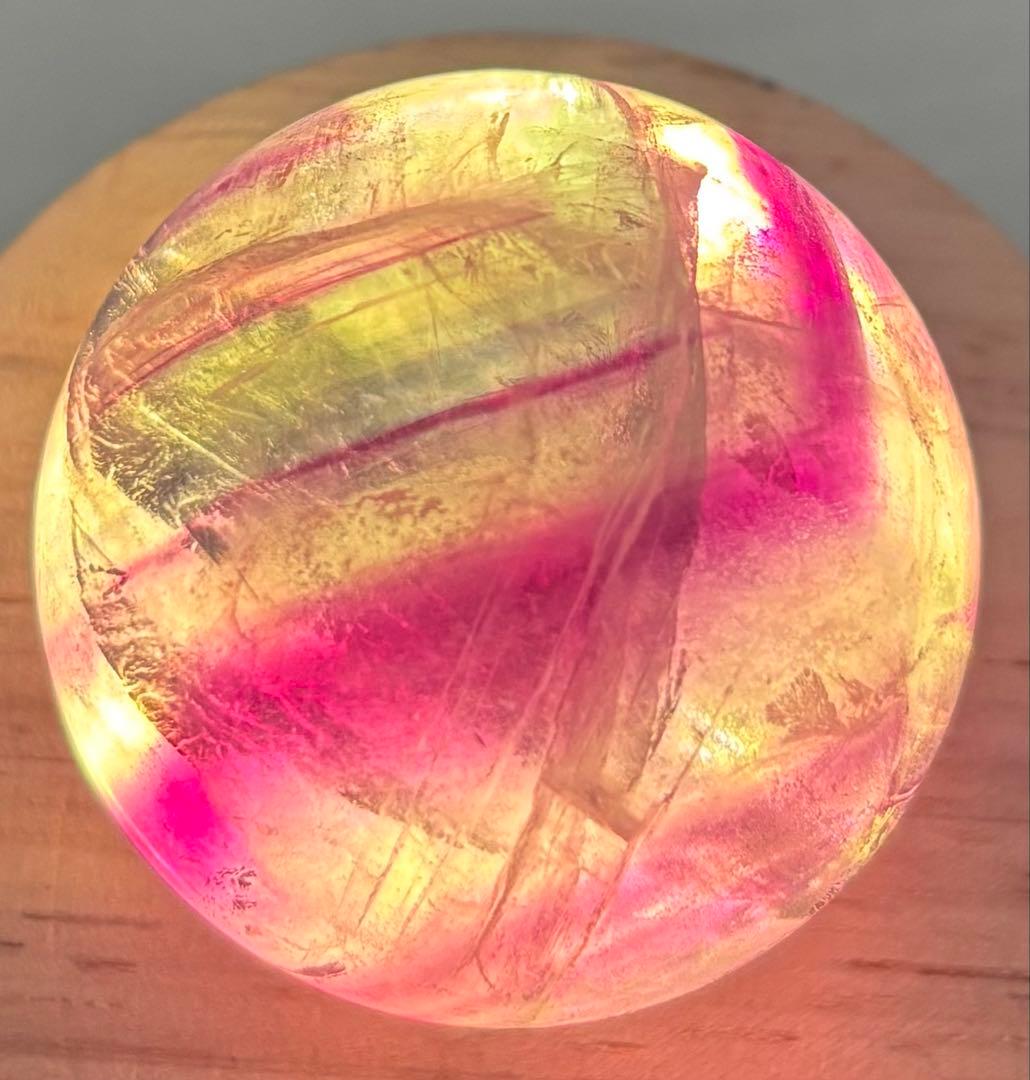 【天然石】スフィア　ファントム　フローライト⑤