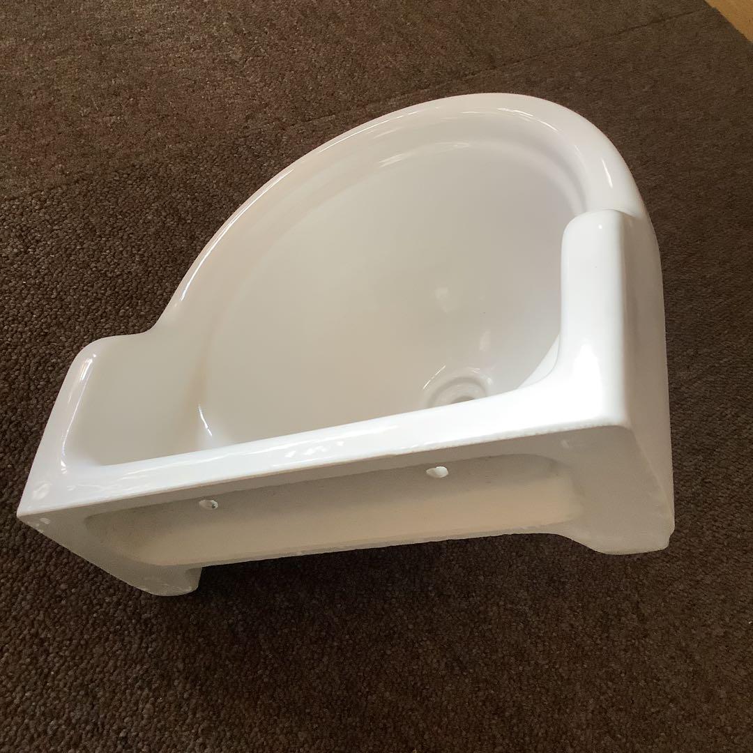 当時もの　昭和のトイレ　洗面　手洗いボウル　丸仲陶器