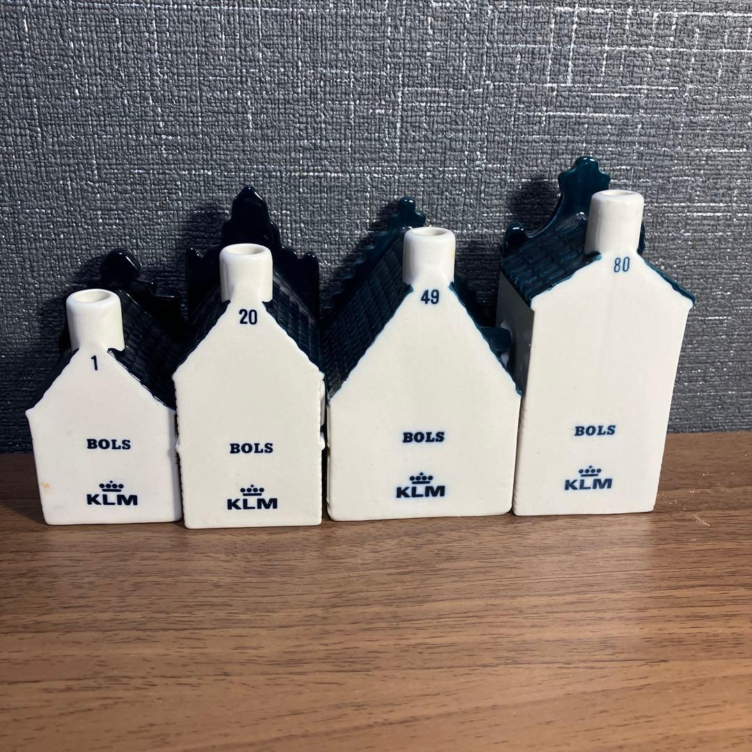 KLMオランダ航空デルフトブルーハウス4個 NO.1, 20, 49, 80 - メルカリ