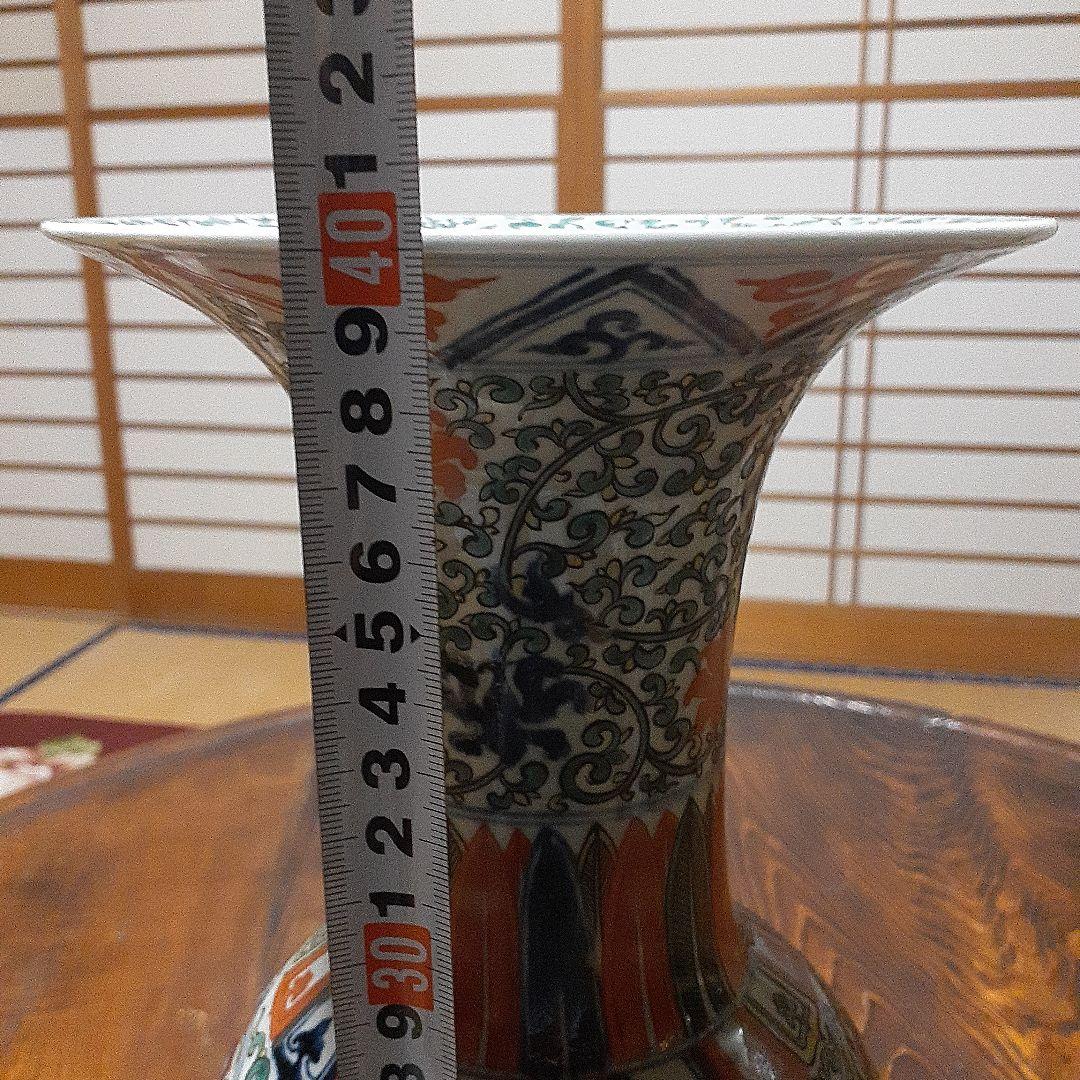 中国大明万暦年製尊形大花瓶 - メルカリ