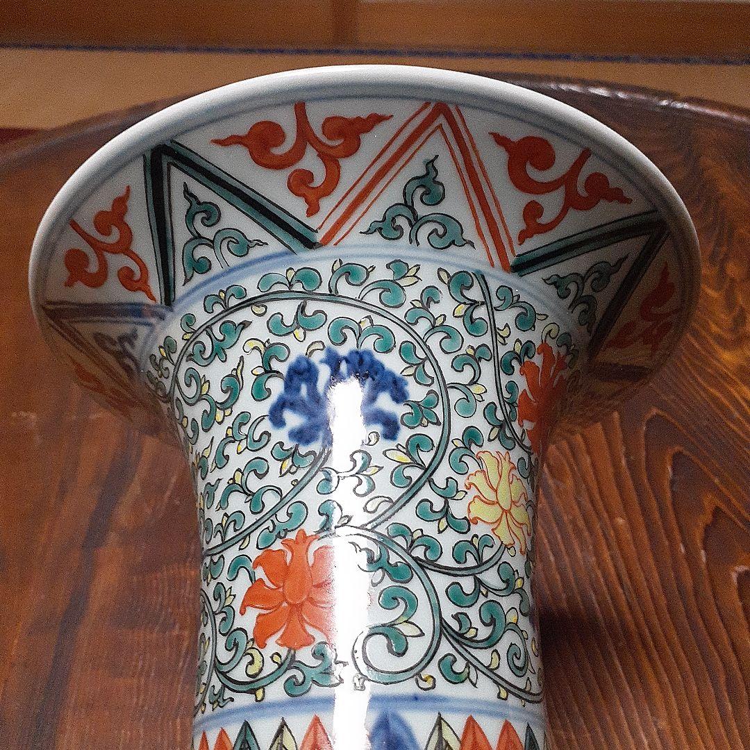 中国大明万暦年製尊形大花瓶 - メルカリ