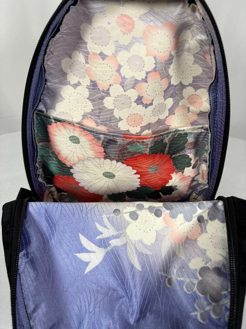 帯バッグリメイク　777番ボディバッグ　赤金銀鳳凰