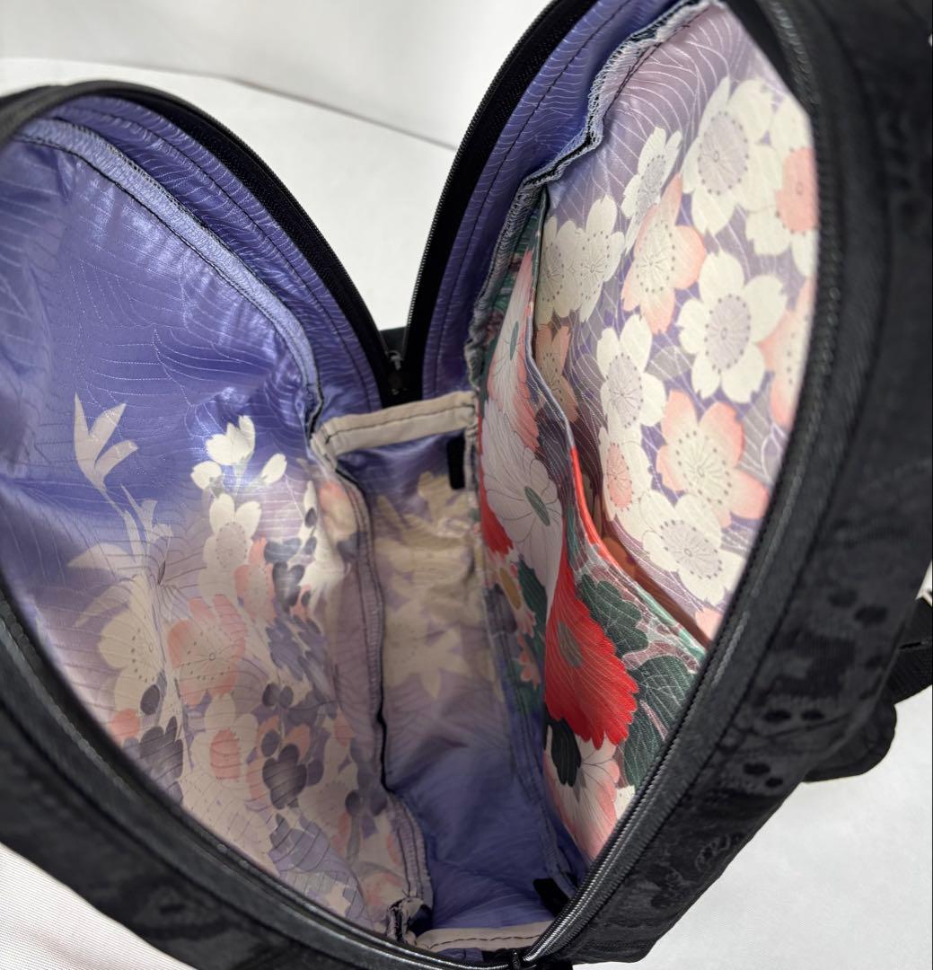 帯バッグリメイク　777番ボディバッグ　赤金銀鳳凰