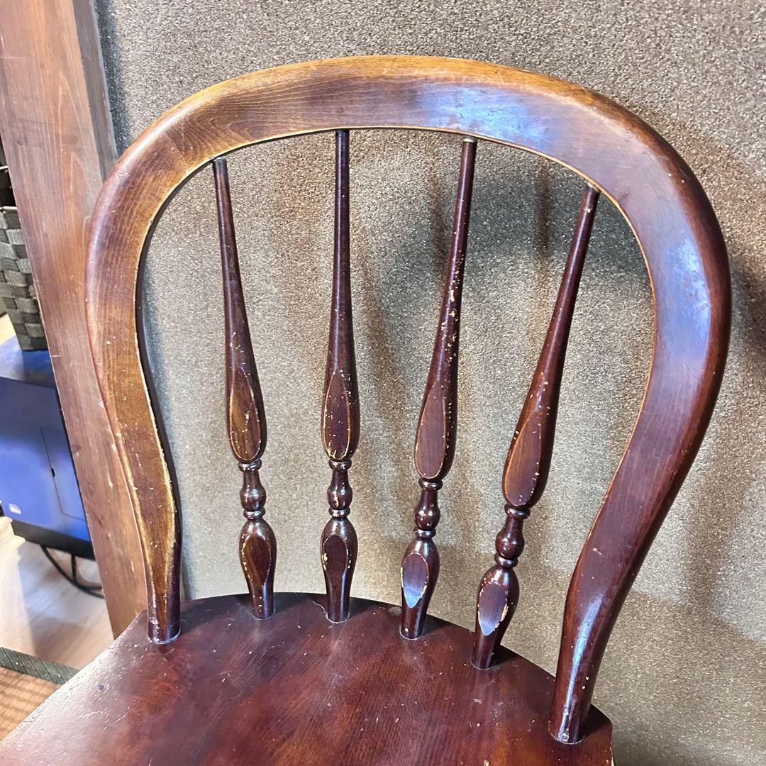 アンティーク調 ウィンザーチェア 木製 ダイニングチェア