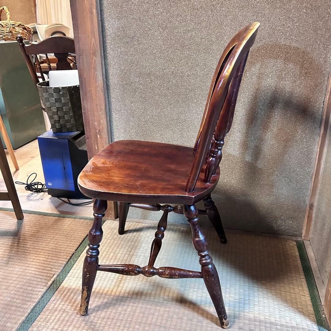 アンティーク調 ウィンザーチェア 木製 ダイニングチェア