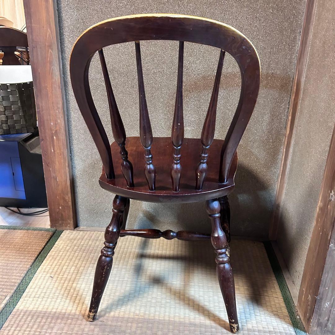 アンティーク調 ウィンザーチェア 木製 ダイニングチェア