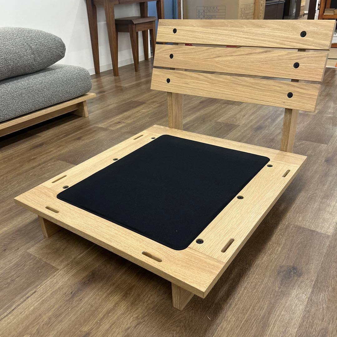 展示品☆シェーズロングソファ カバーリング カウチ ローソファ モダン L字