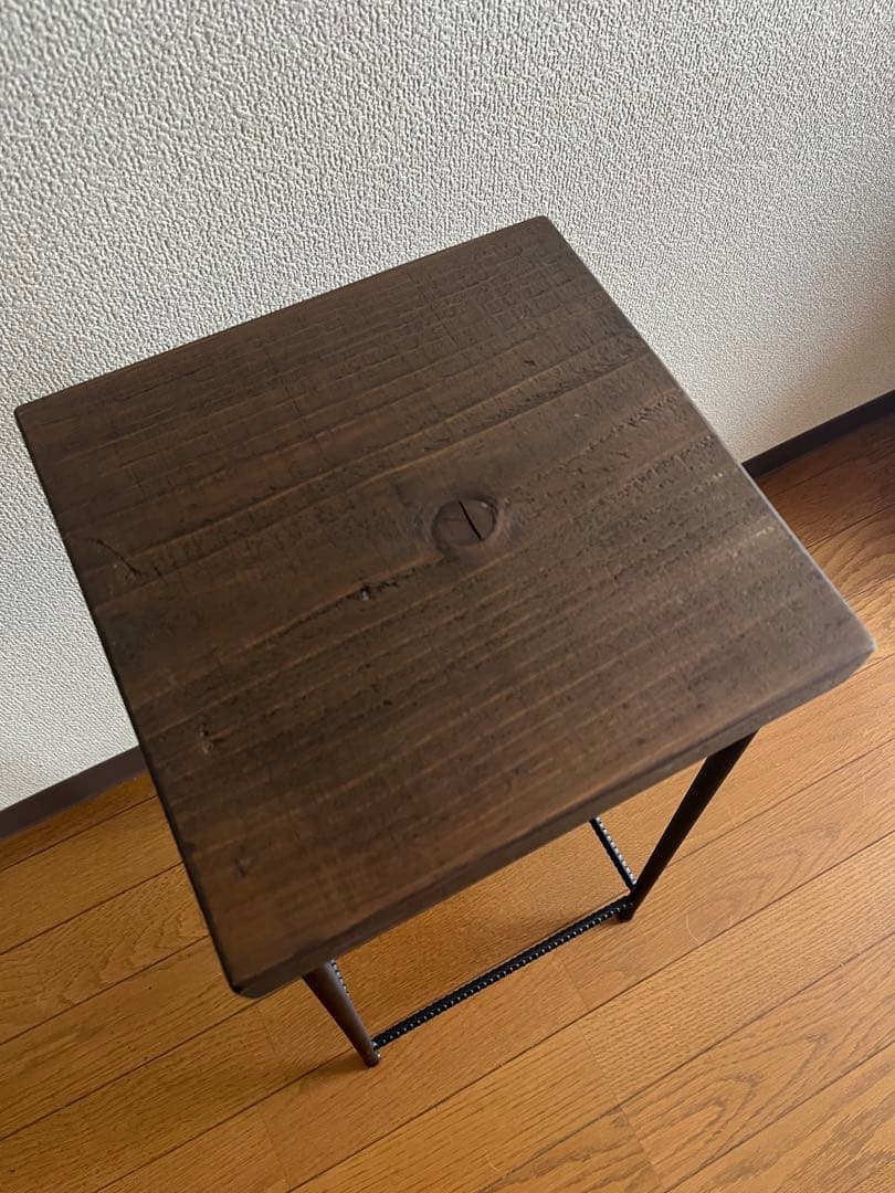 アイアンスツール　高さ64cm サイドテーブル　フラワースタンド　花台　ベンチ