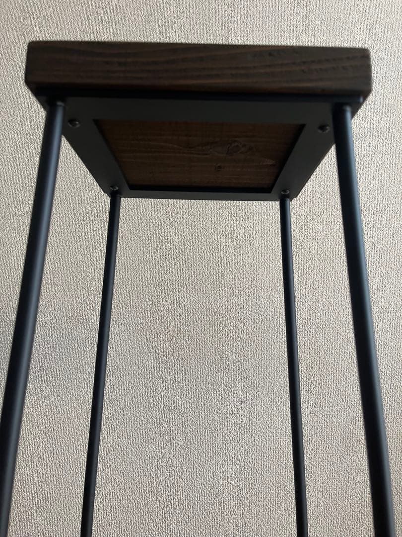 アイアンスツール　高さ64cm サイドテーブル　フラワースタンド　花台　ベンチ