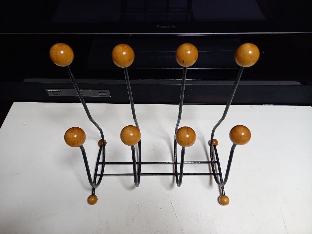 1970's　北欧　ミッドセンチュリー　モダン　ウッドボール　マガジンラック