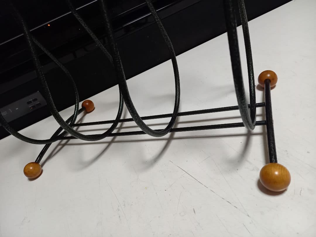 1970's　北欧　ミッドセンチュリー　モダン　ウッドボール　マガジンラック