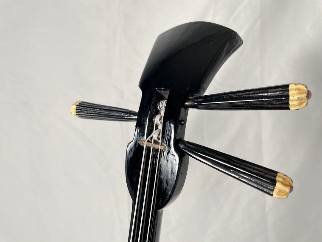 沖縄三線 蛇皮 強化張り・二重張り