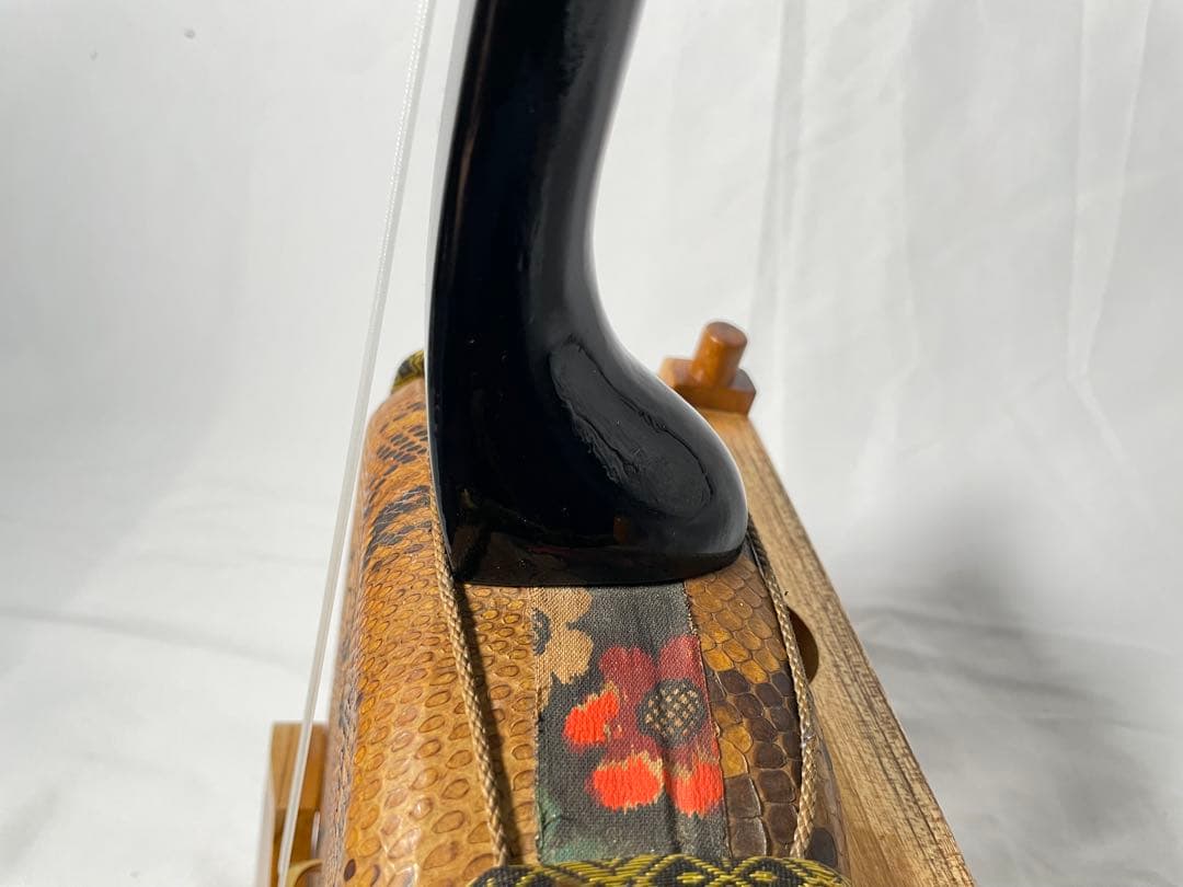 沖縄三線 蛇皮 強化張り・二重張り