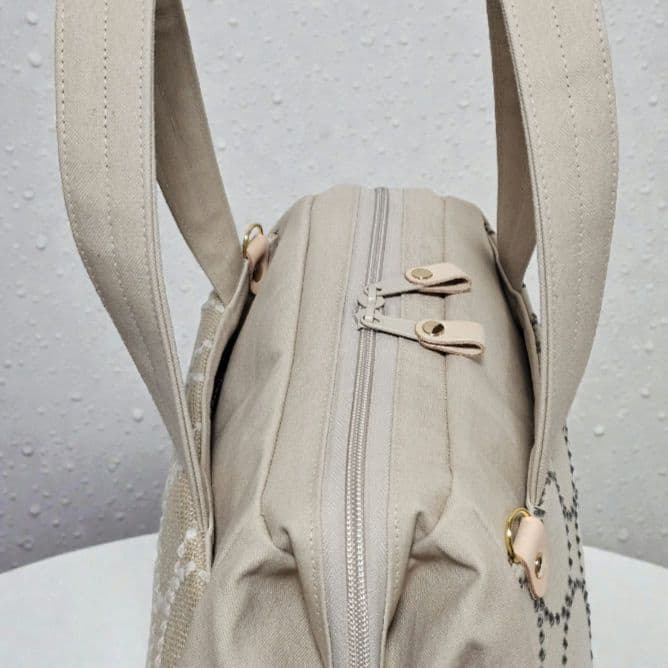 t.ぽってりボストンL 希少タンバリン ベージュ ミナペルホネン