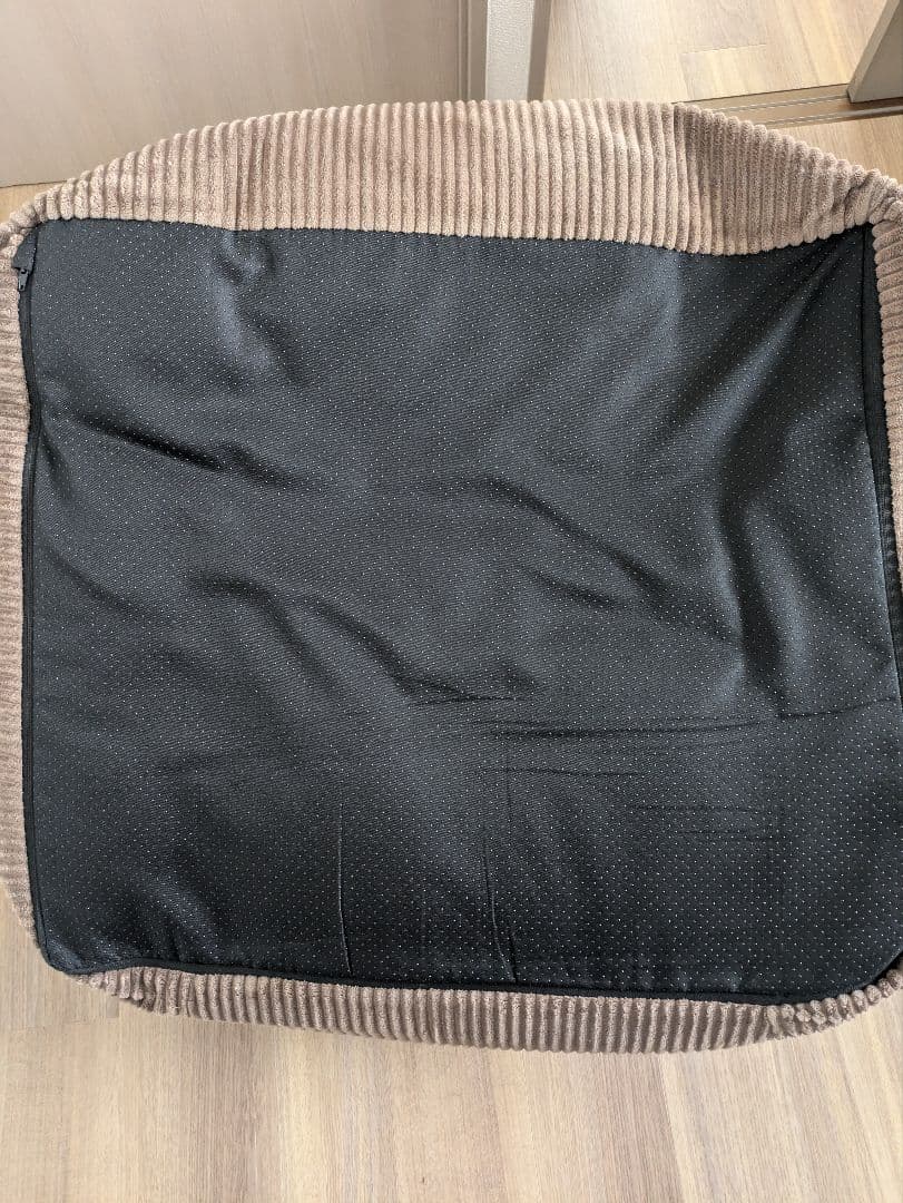 LOOSY 1人掛け ソファ ビーズクッション　オットマン付き ブラウン