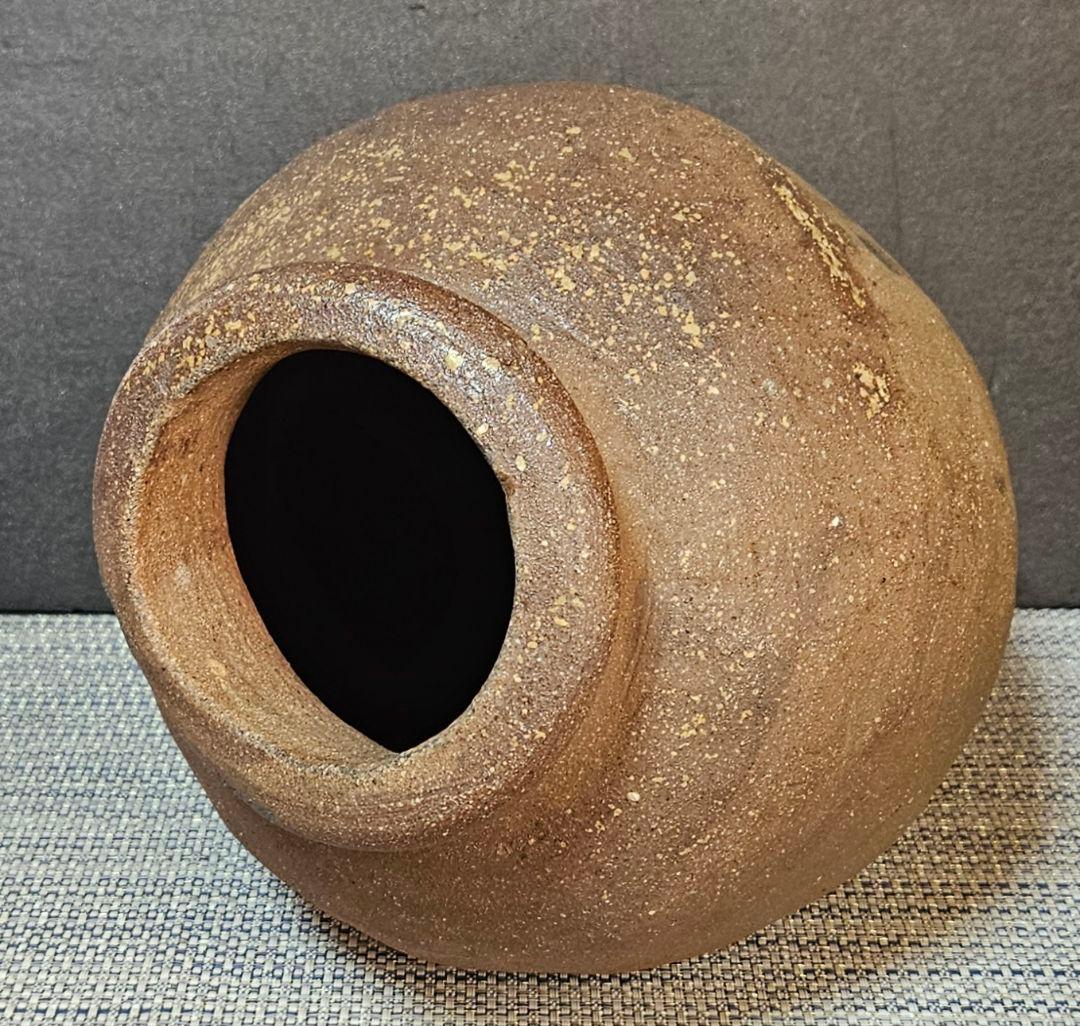 江戸時代 古常滑系 壺 種壺 花入 花生 インテリア オブジェ 高26.7cm