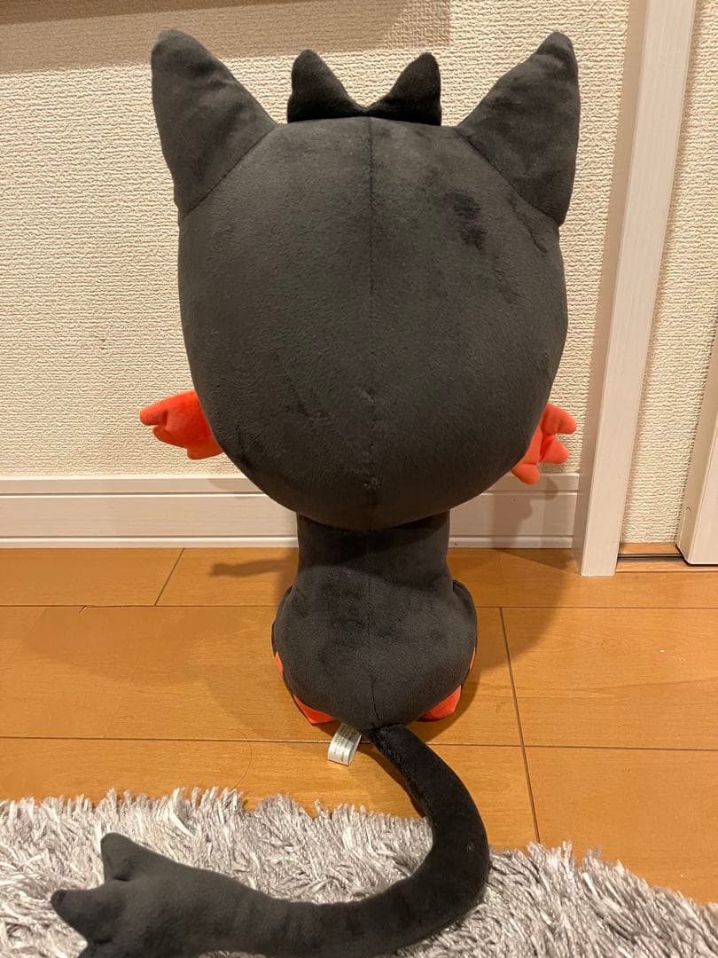 等身大ニャビー 、等身大アシマリ、おまけのモクローぬいぐるみ3点