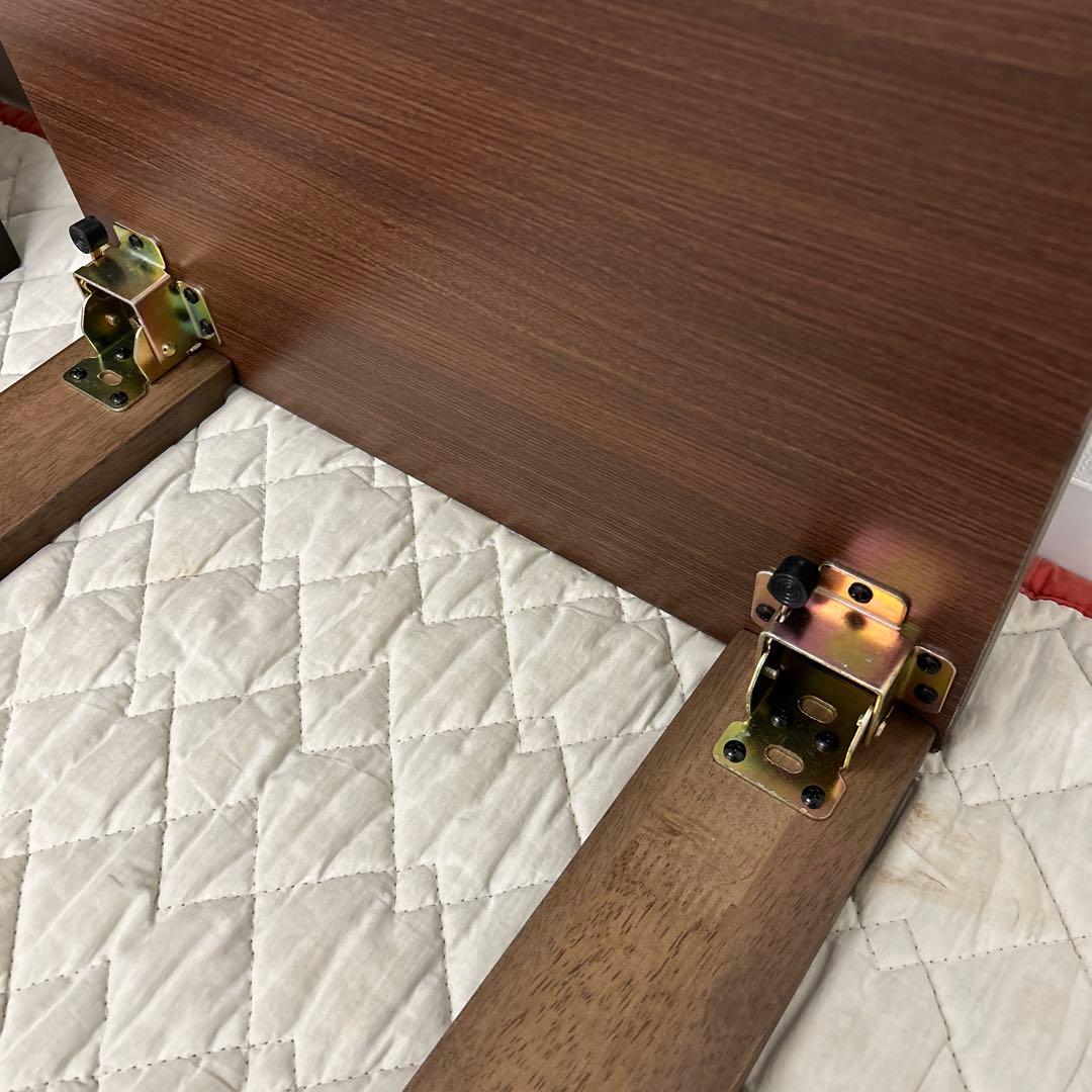 展示品★105cm折脚テーブル 補助テーブル付 105〜150cm 親子テーブル