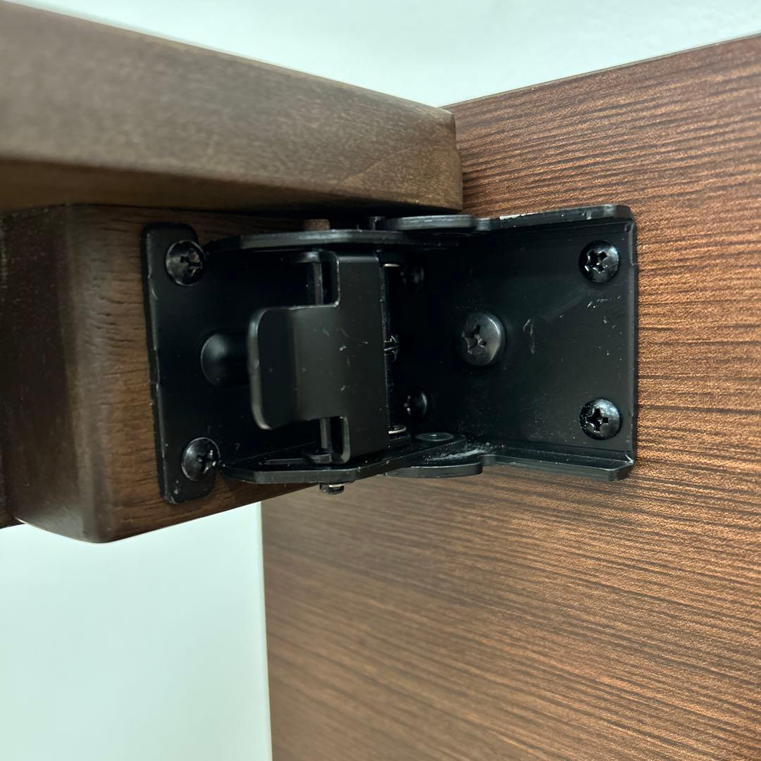 展示品★105cm折脚テーブル 補助テーブル付 105〜150cm 親子テーブル