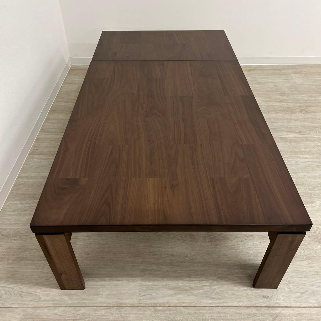 展示品★105cm折脚テーブル 補助テーブル付 105〜150cm 親子テーブル