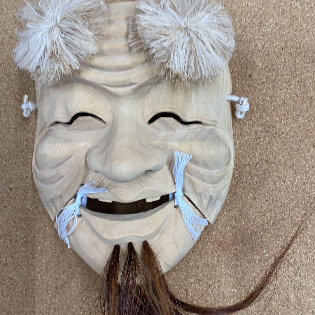 木彫りお面翁