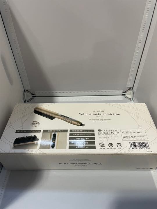 【新品】クレイツイオン　メイクアップコームアイロン　レイヤーカット