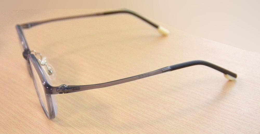 軽量メガネフレーム　度あり　グレーパープル　　ウェリントン　ボストン