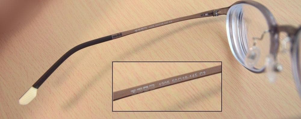 軽量メガネフレーム　度あり　グレーパープル　　ウェリントン　ボストン