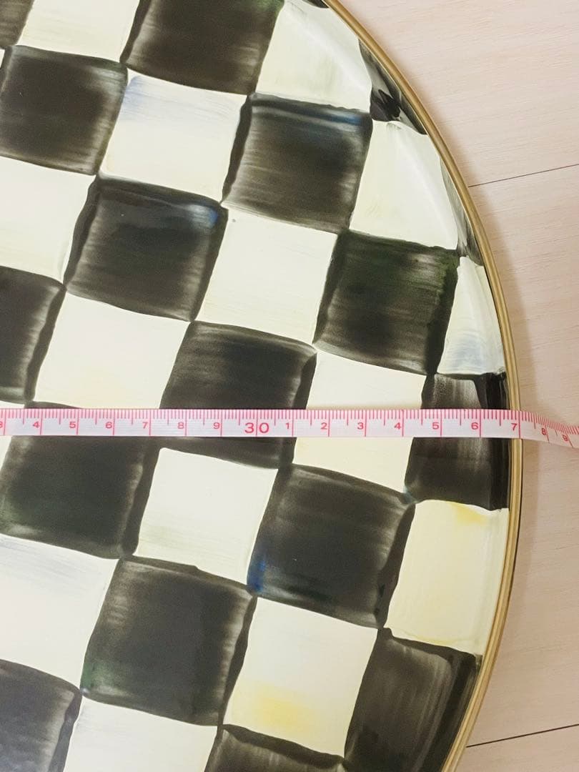 【新品】McKenzie-Childs チェック柄　トレイ