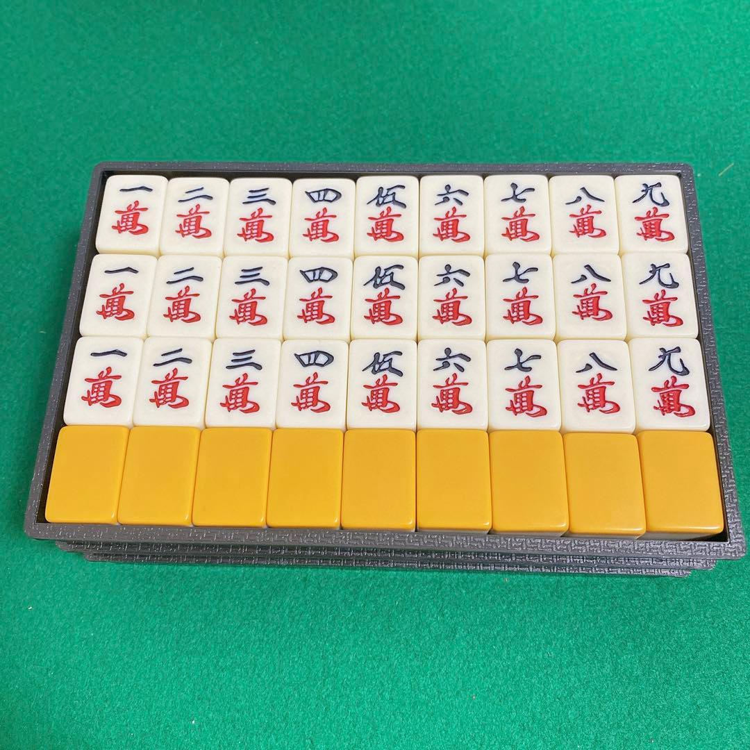 ミズノ丸一 麻雀牌 レトロ ロゴ入り赤ドラ Mリーグ 重量牌 デカ文字 背