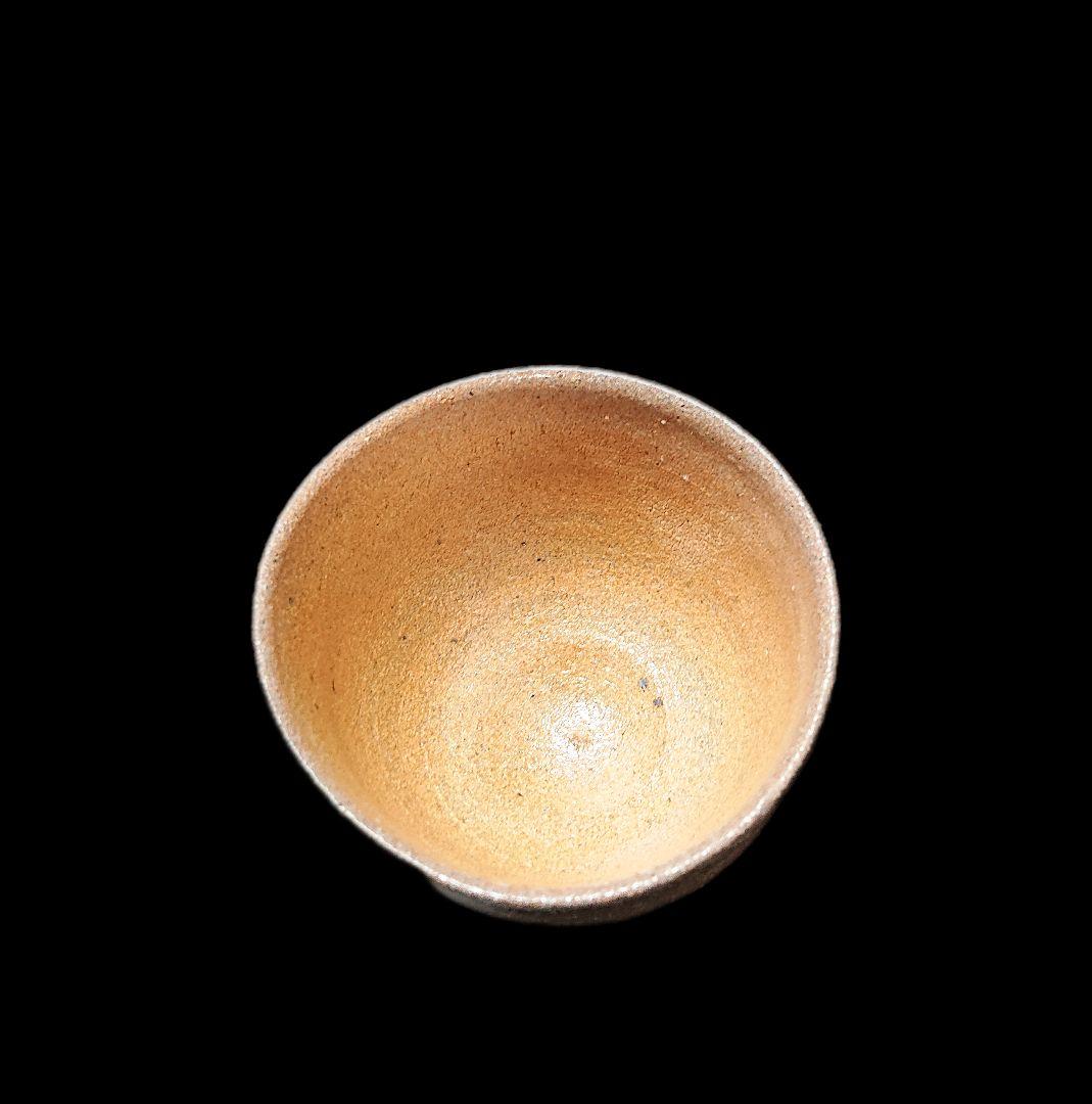 唐津焼 川上清美 唐津馬上盃ぐい呑 共箱、共布、栞全揃い 本物保証